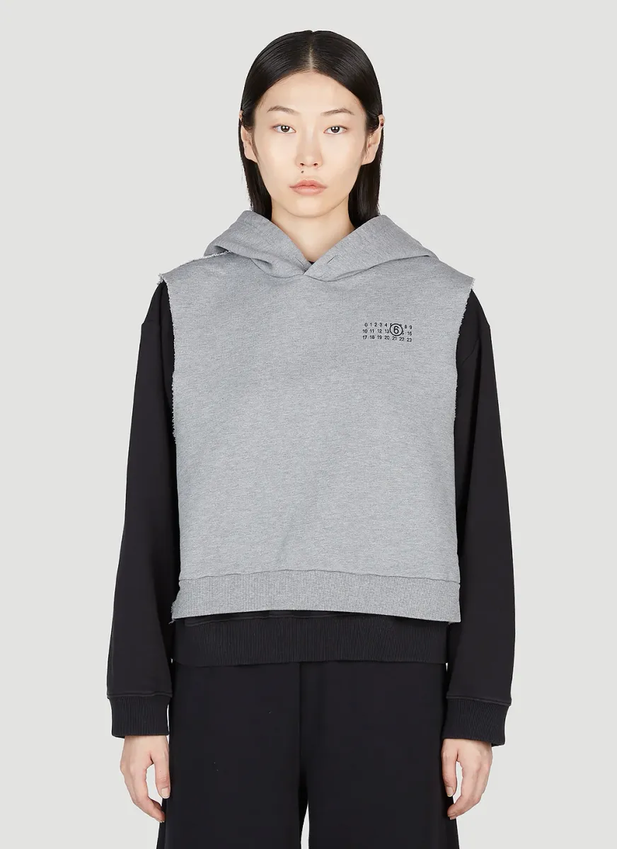 Layered Hooded Sweatshirt