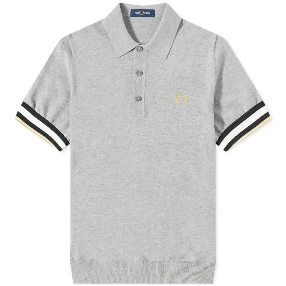 Bold Cuff Knitted Polo