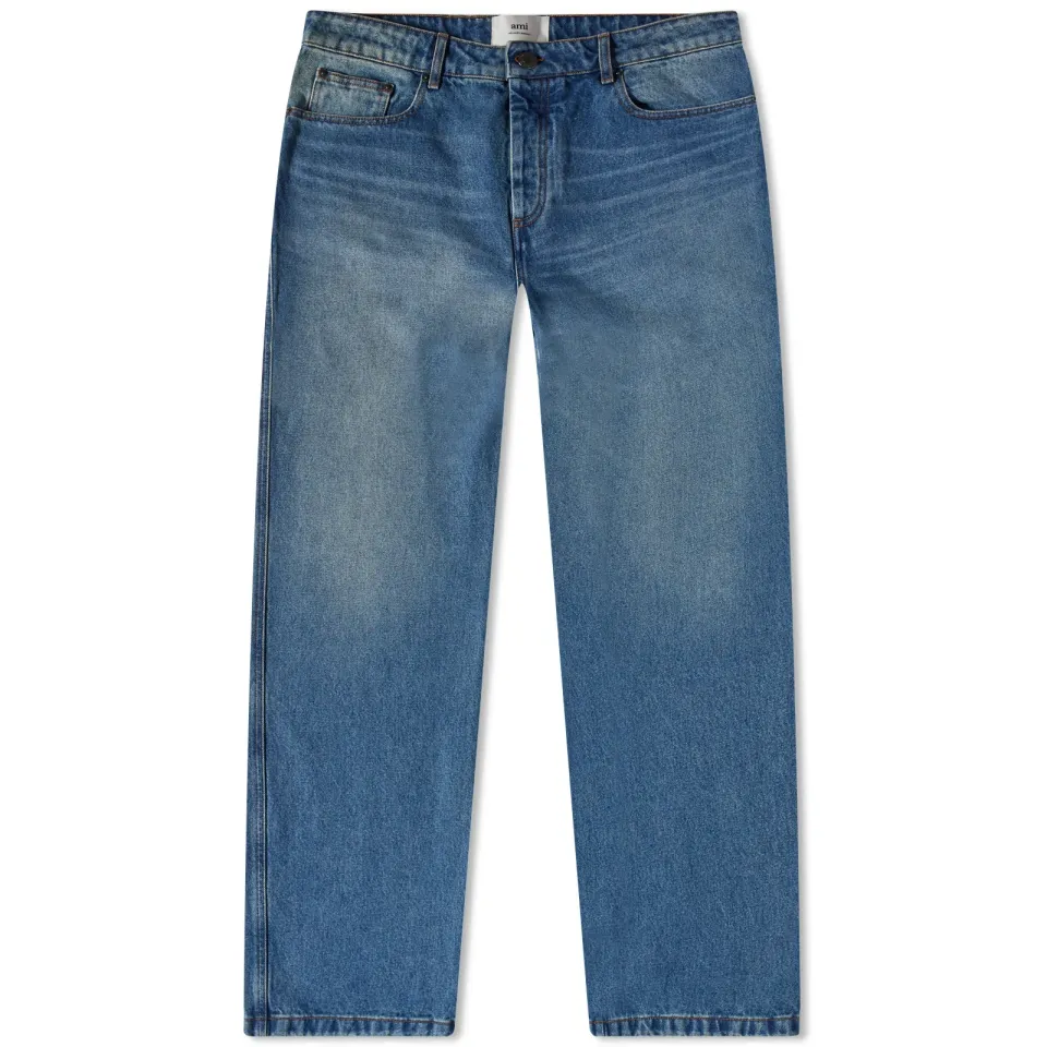 AMI Straight Fit Jeans