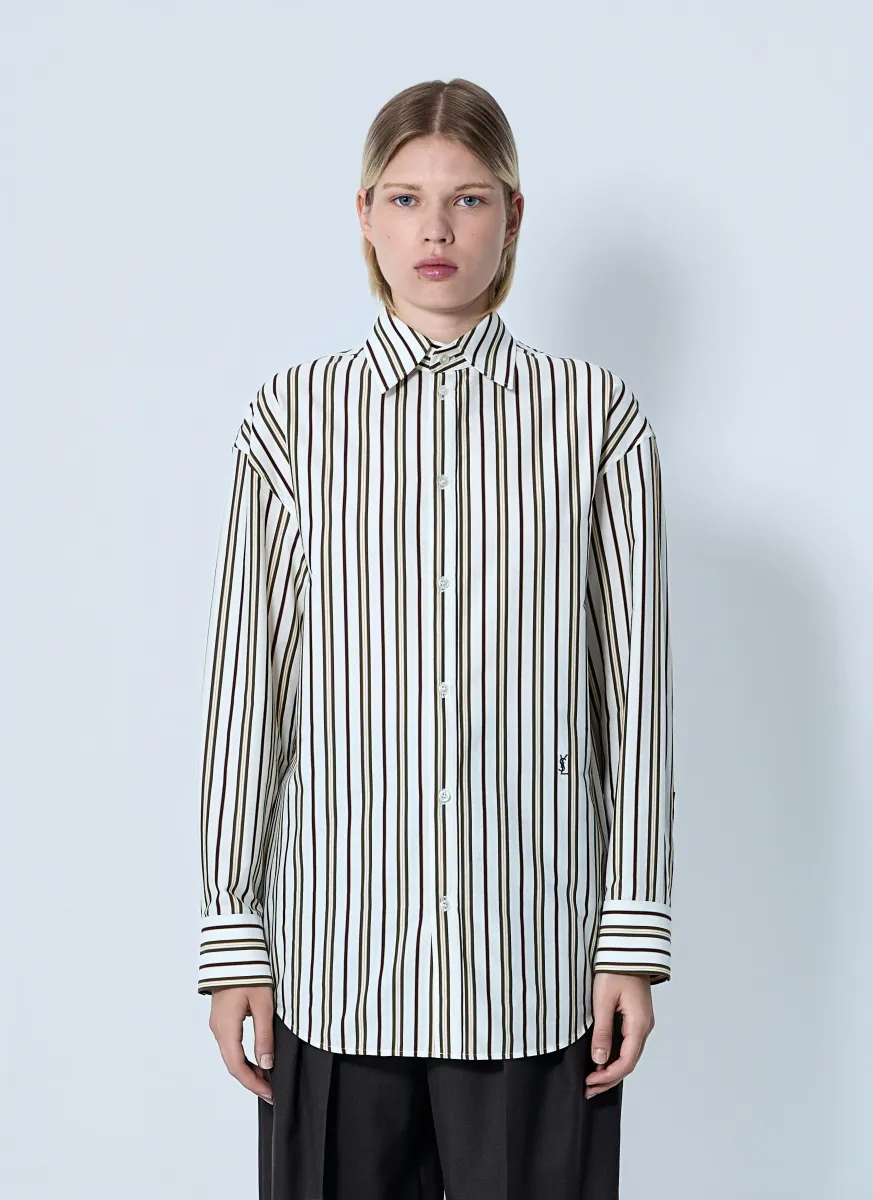 Striped Button-Down Shirt
