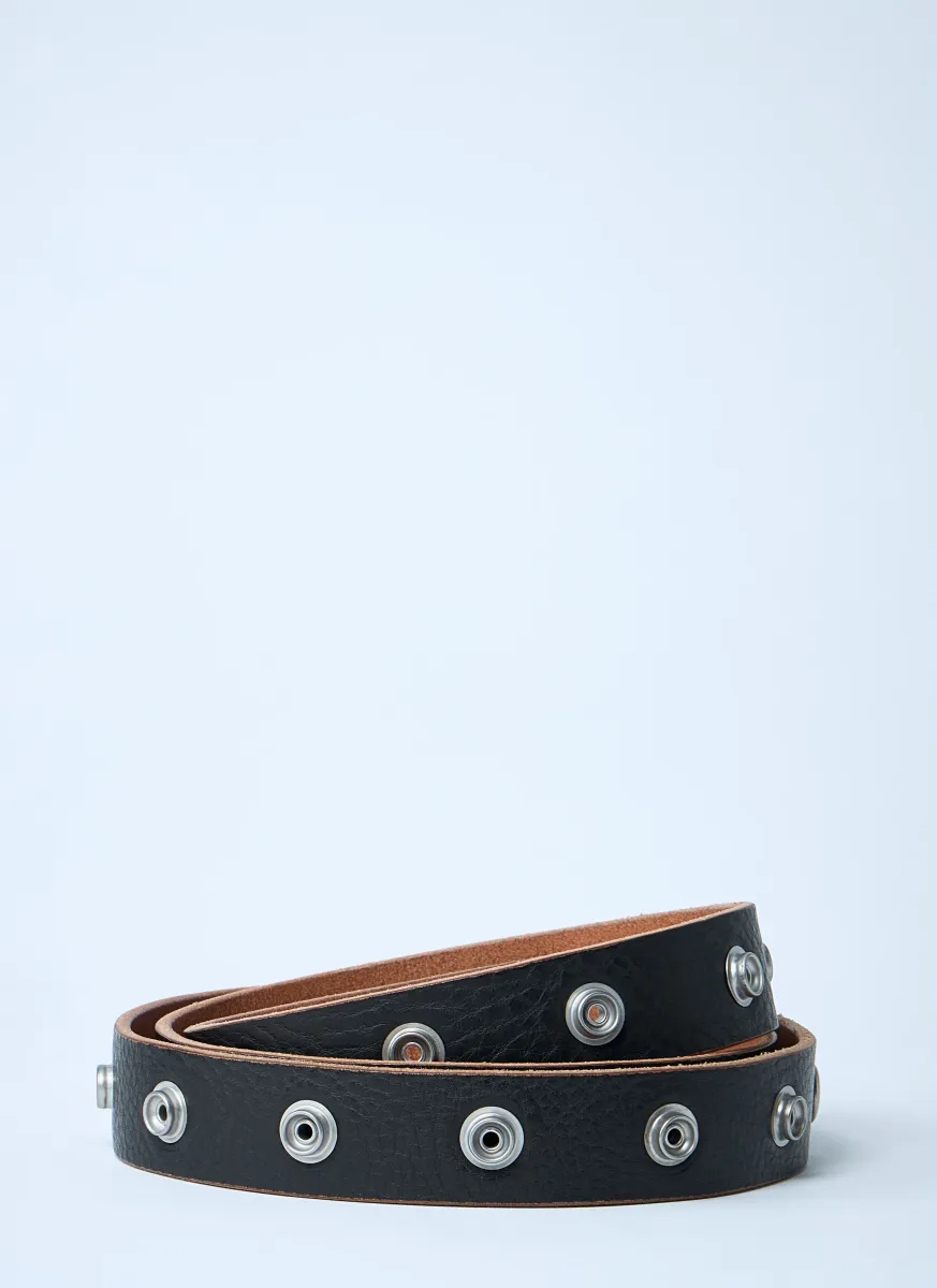 Snap Leather Belt
