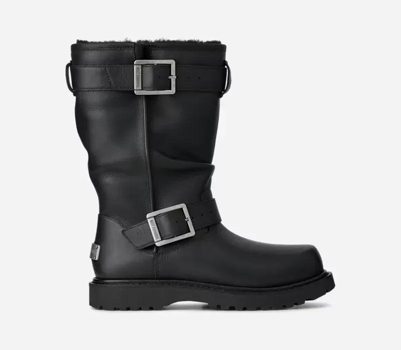 Willy Chavarria Biker Boot, Leather