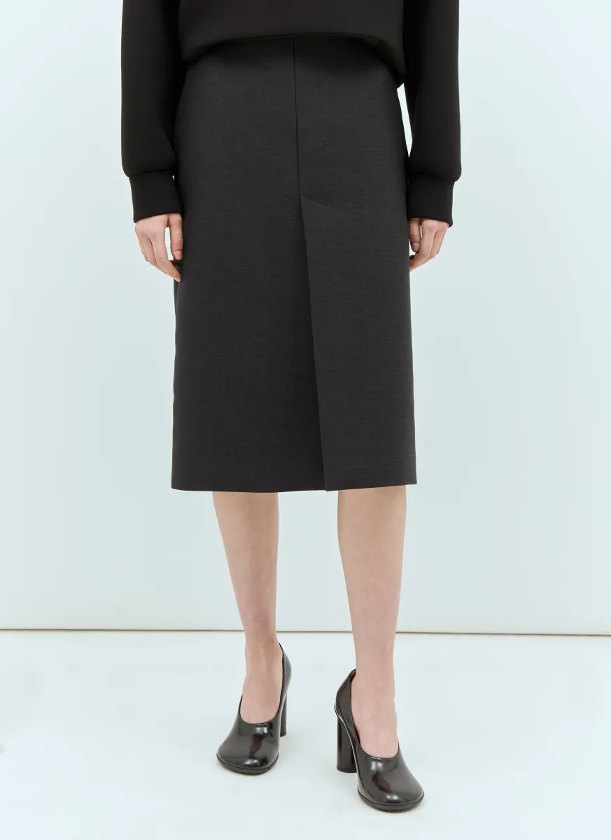 Wool Pencil Skirt