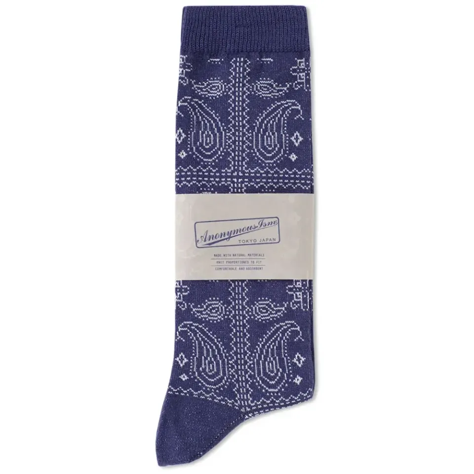 Paisley Crew Sock