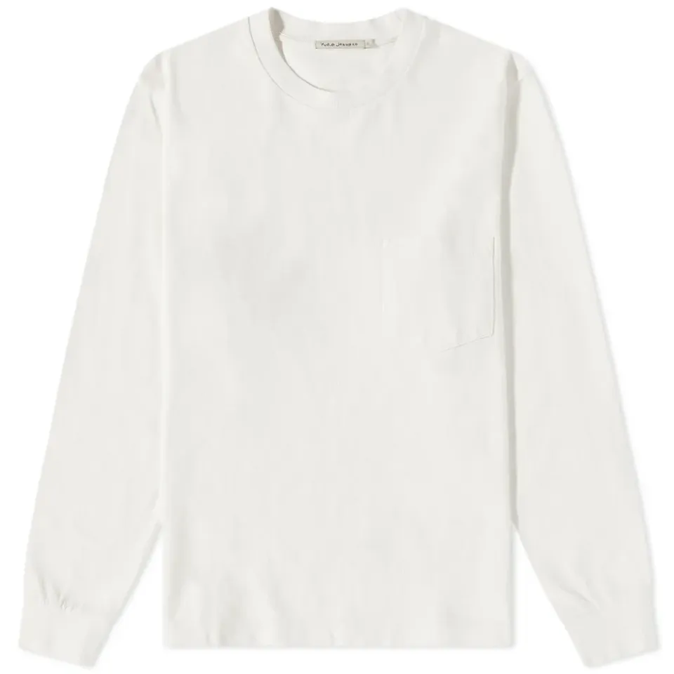 Nudie Long Sleeve Rudi Heavy Pocket T-Shirt