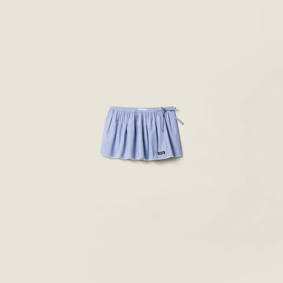 Gingham check miniskirt