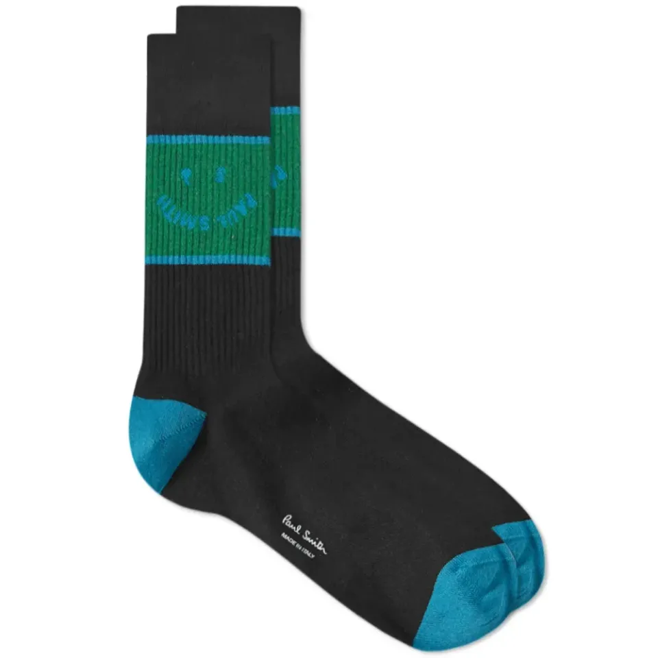 Happy Block Sock