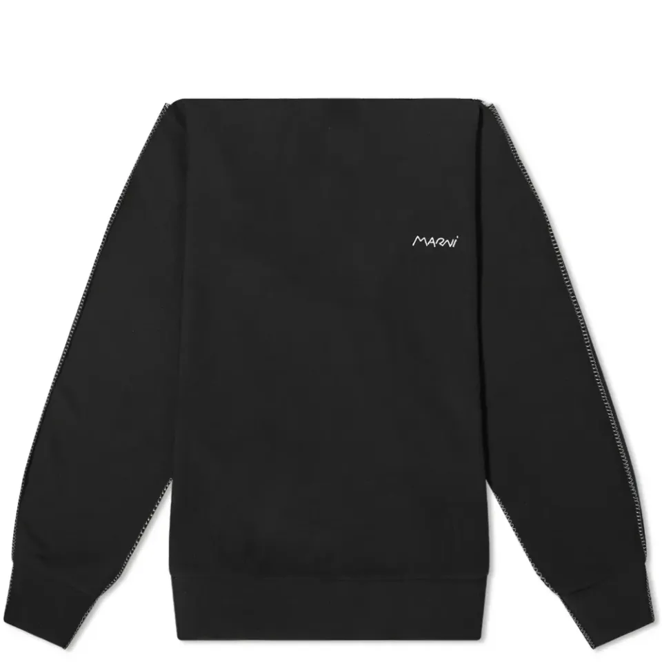 Boatneck Logo Crew Sweat