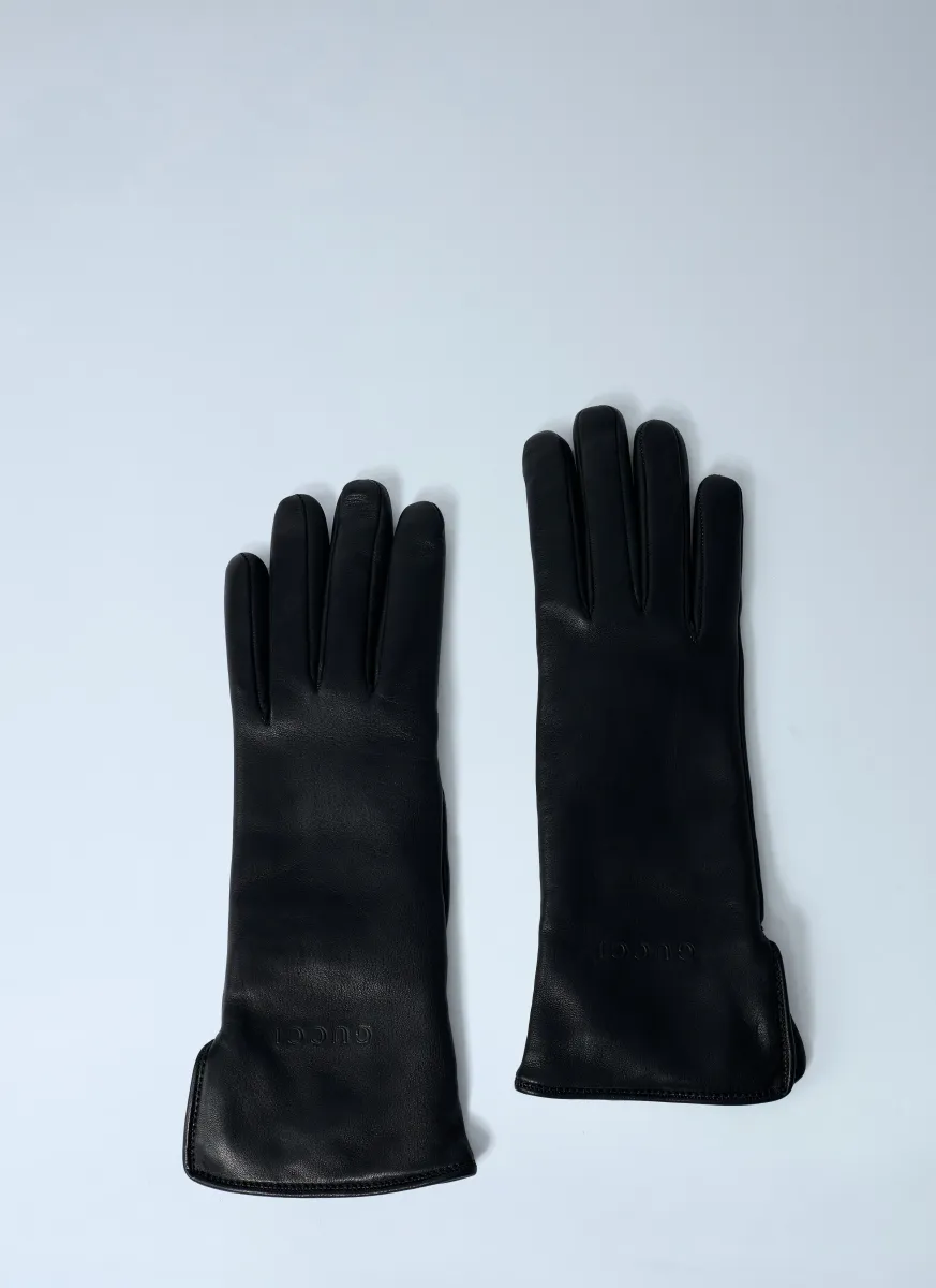Logo Embossed Gloves