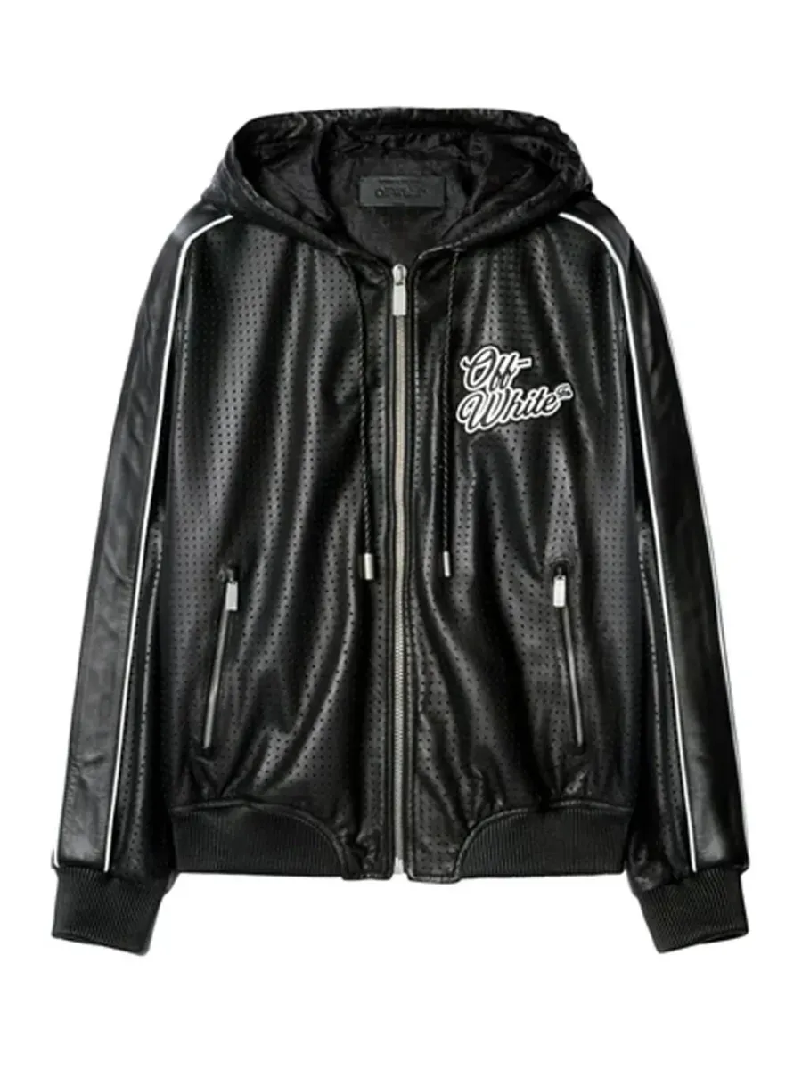 Men 90's Logo Appliqué Jacket Black