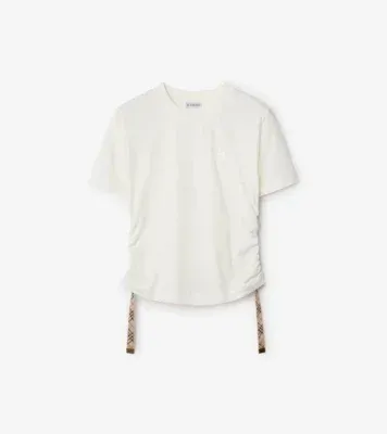 Festival Cotton T-shirt in Chalk white