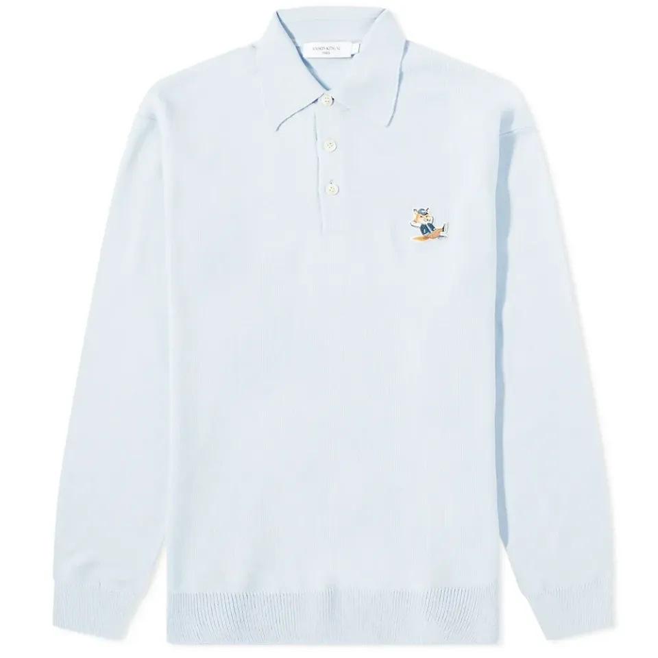 Dressed Fox Patch Knitted Polo