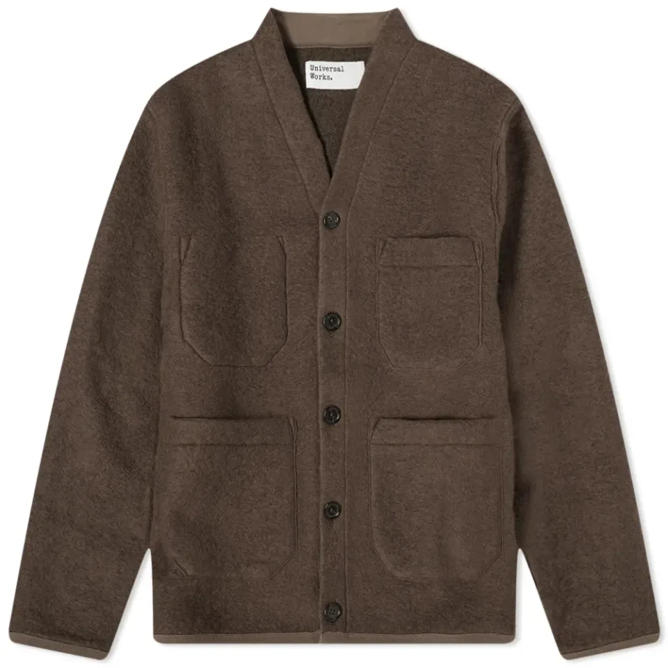 Wool Fleece Cardigan
