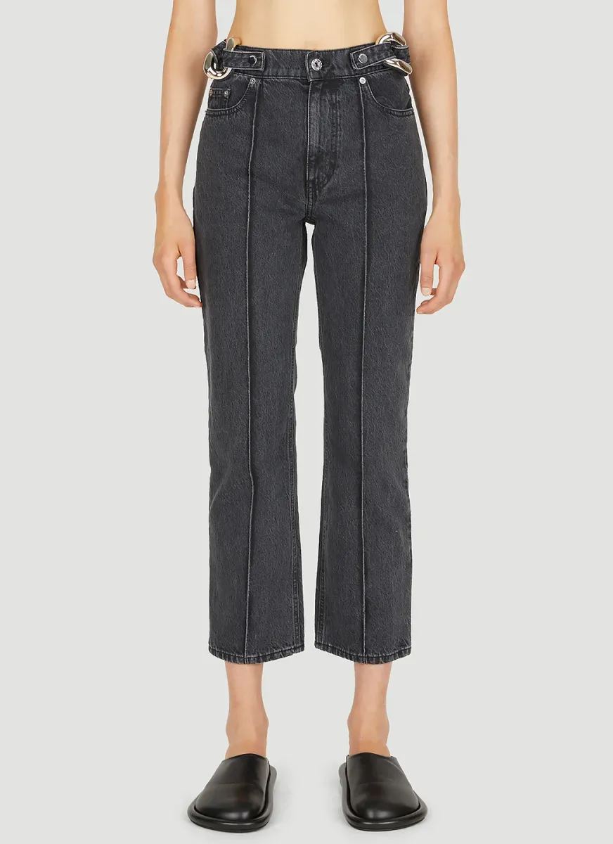 Chain Link Slim Fit Jeans