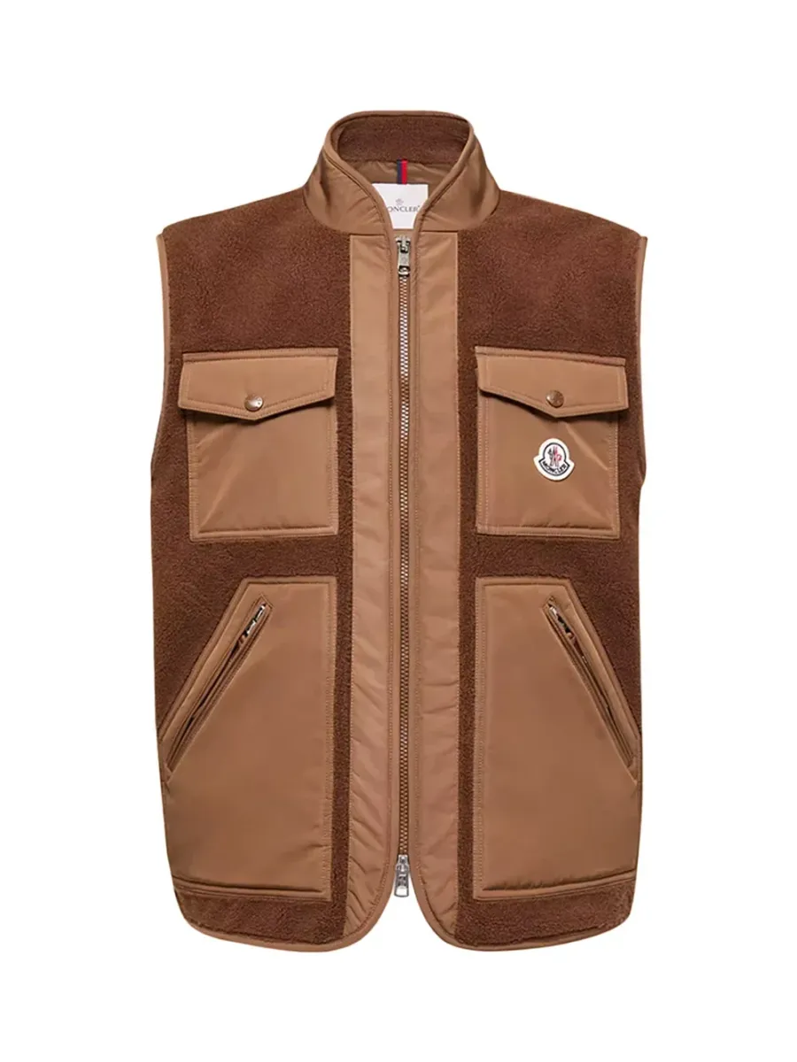 Men Karakai Gilet Brown