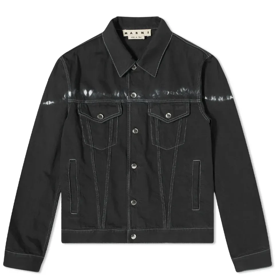 Spray Detail Denim Jacket
