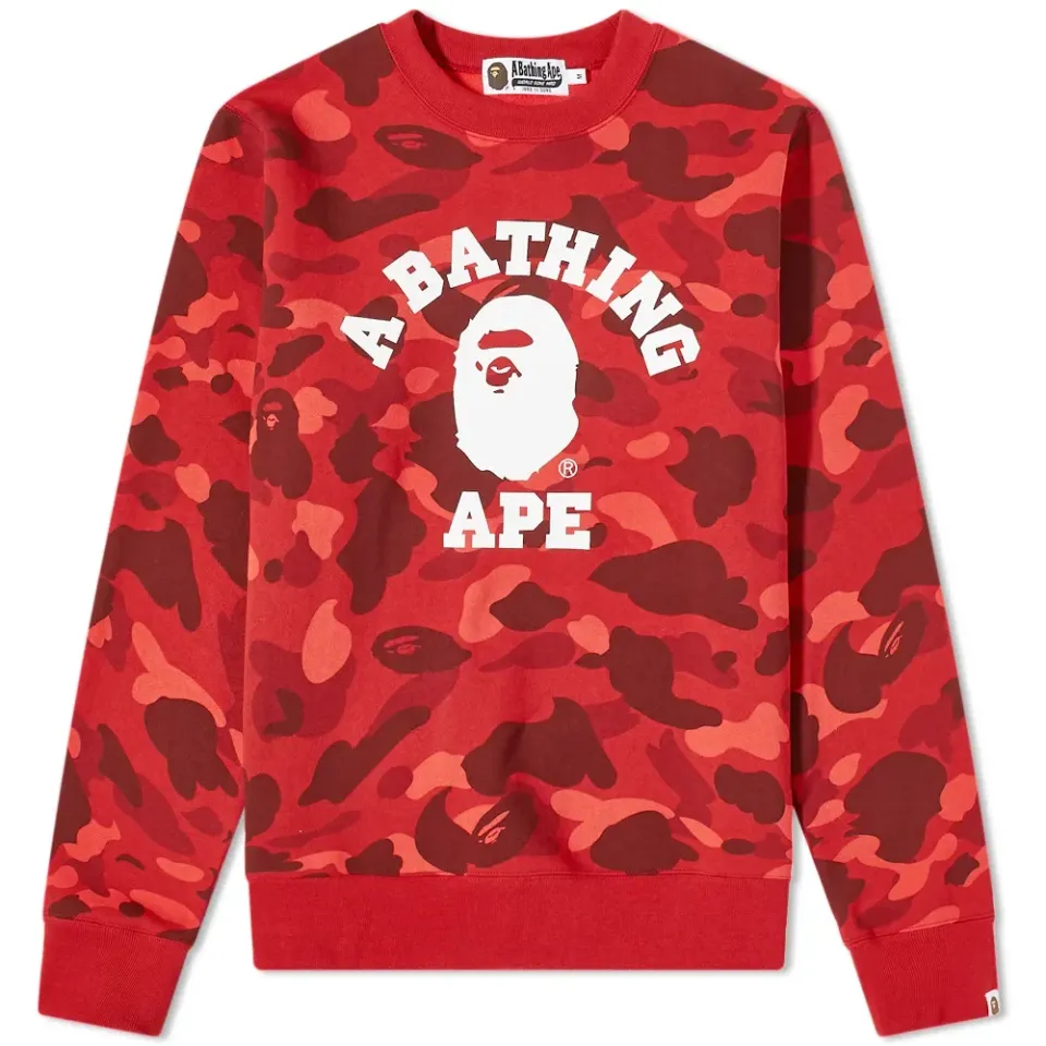 Colour Camo College Crew Sweat