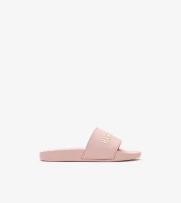 Logo Slides in Candy pink/dove beige
