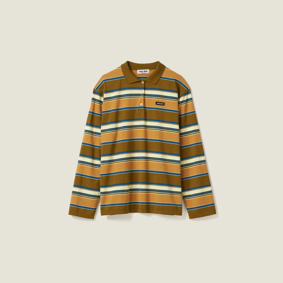 Cotton jersey polo shirt