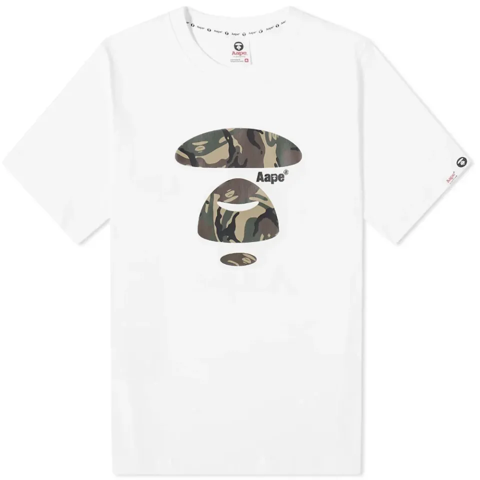 AAPE AAPE Green Camo Head T-Shirt