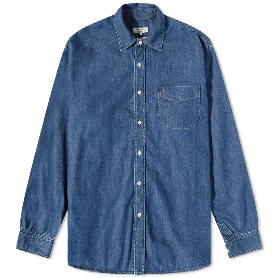 Nudie Filip Casual Vintage Denim Shirt