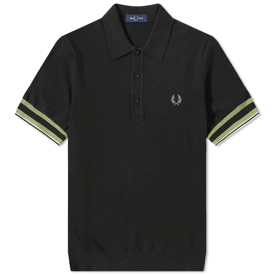 Bold Cuff Knitted Polo
