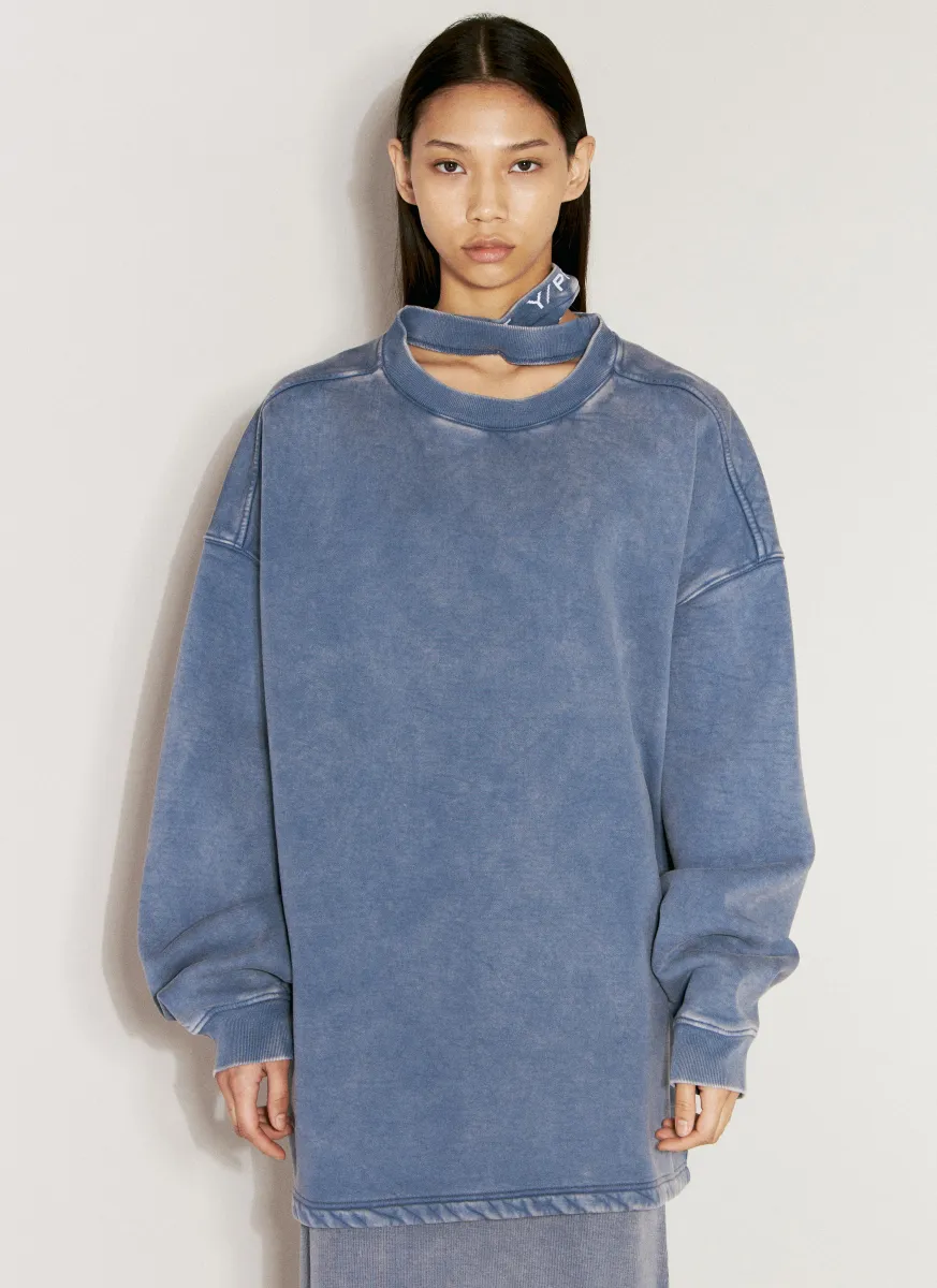 Triple Collar Sweatshirt