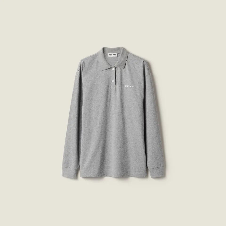 Jersey polo shirt