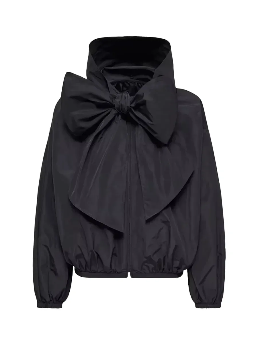 Women Pecher Taffeta Hooded Jacket D. Blue