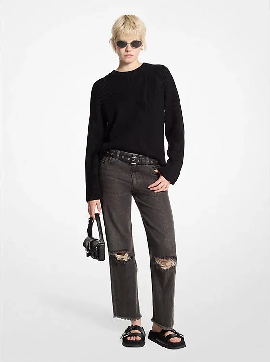 Ribbed Wool Sweater