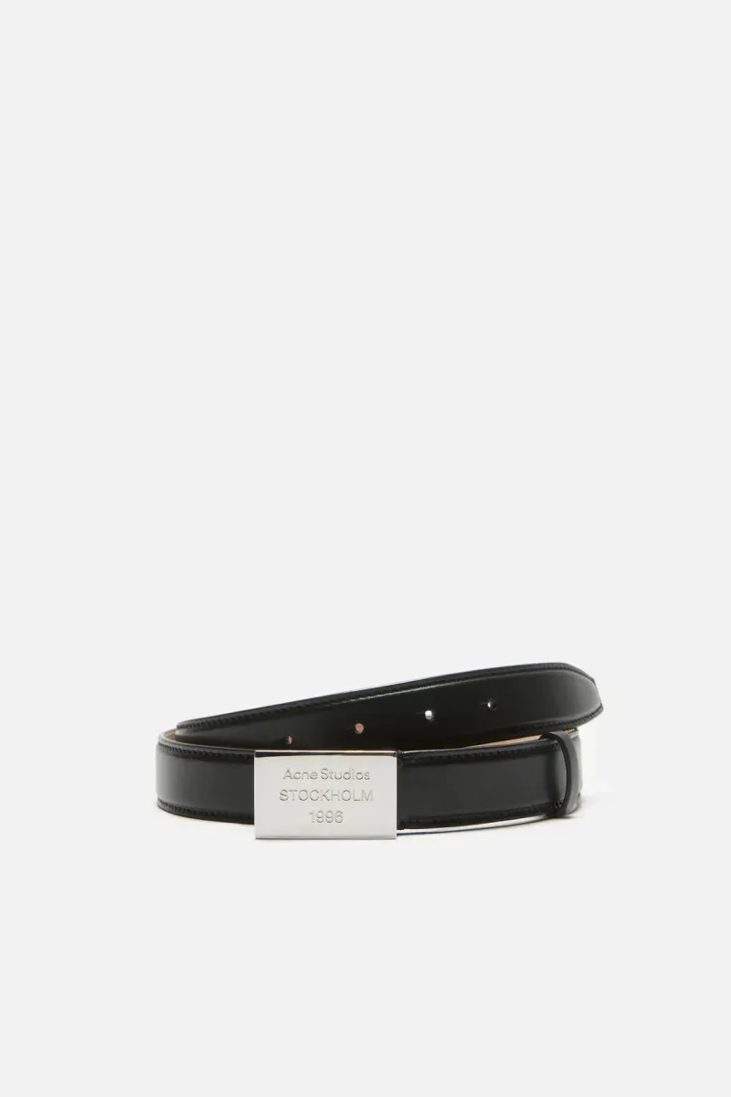 Engraved Logo leather belt