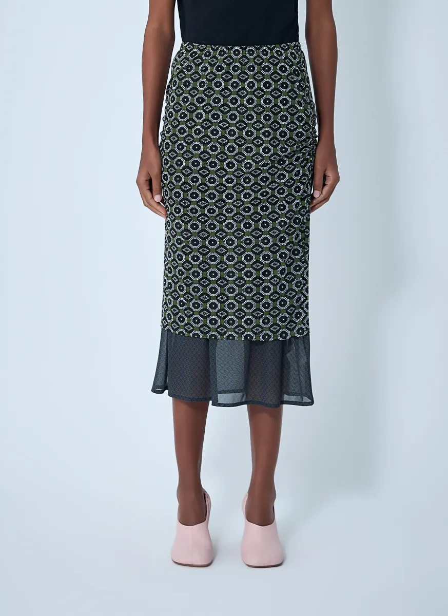 Mesh Midi Skirt