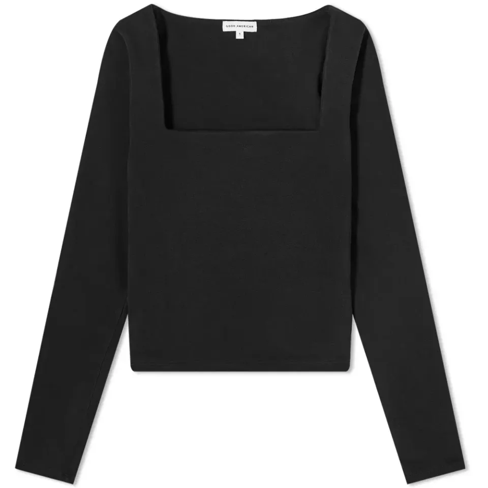 Long Sleeve Square Neck Tee