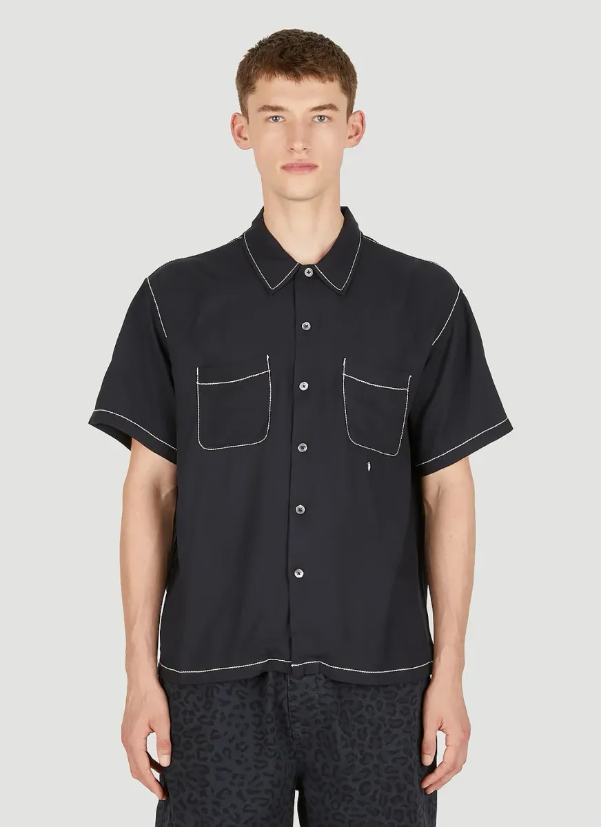 Contrast Pick Stitched Shirt