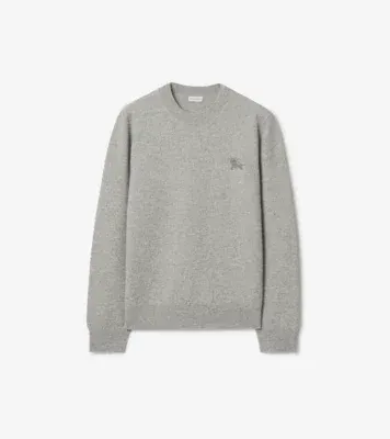 Wool Sweater in Mid grey melange