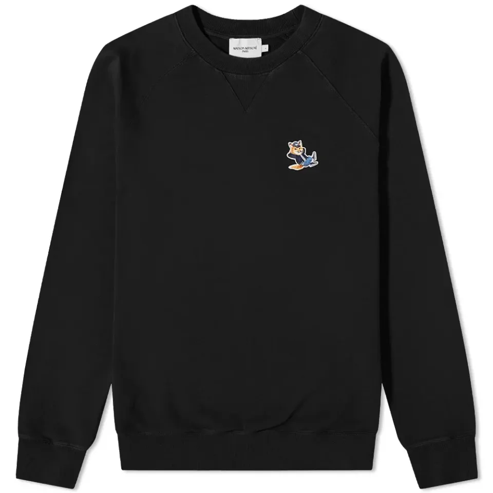 Dressed Fox Patch Classic Crew Sweat