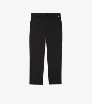 Cotton Twill Chinos in Black