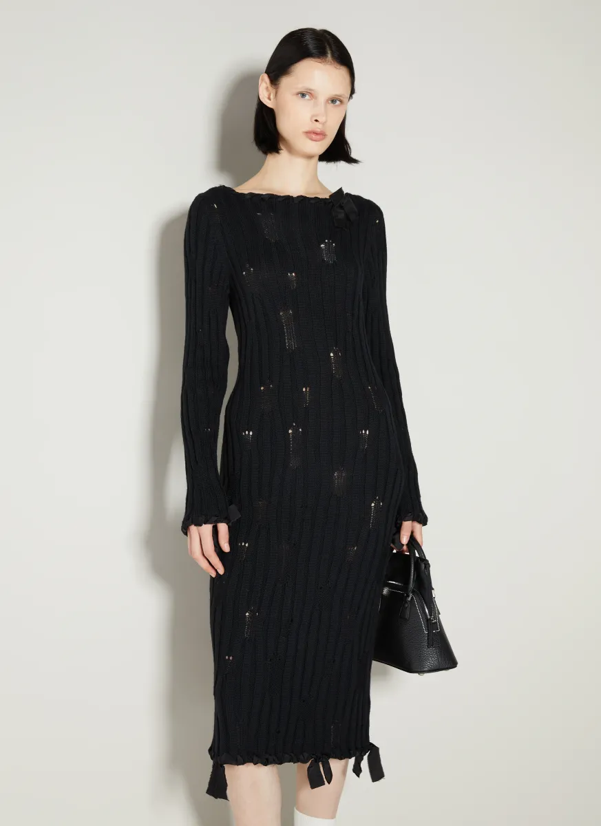 Distressed Knit Dress