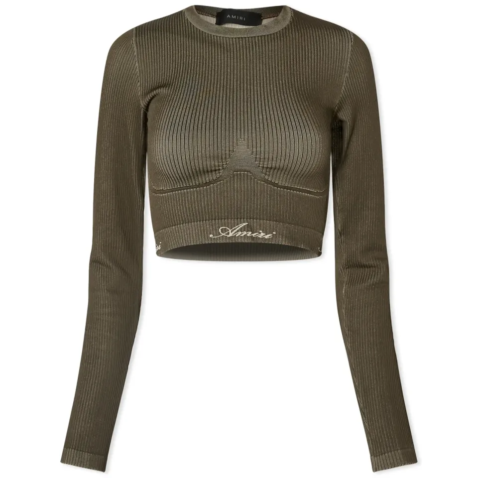 Ribbed Seamless Long Sleeve Top