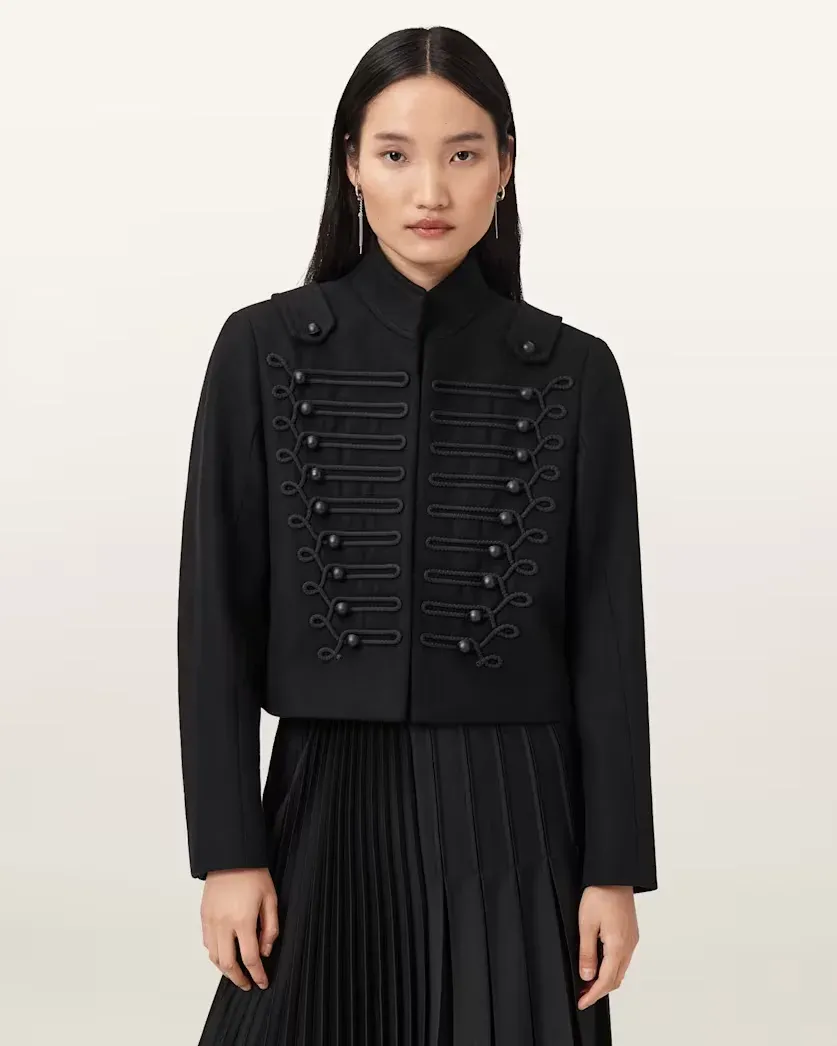 Rummy Cropped Wool Blend Jacket