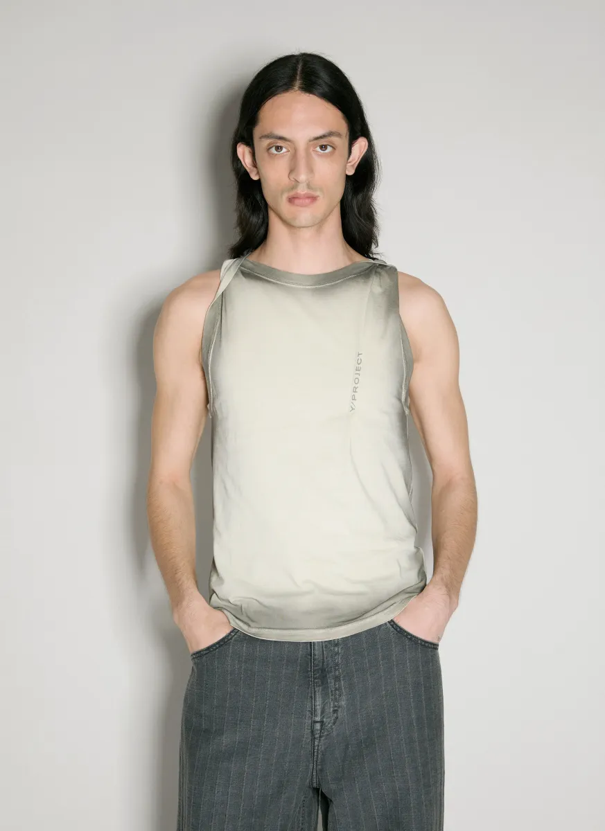 Twisted Shoulder Tank Top