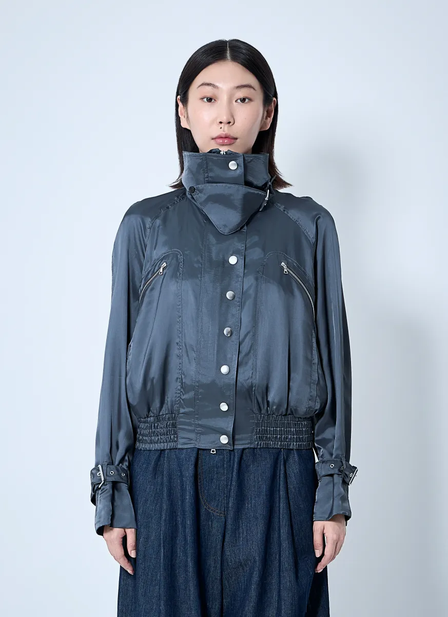 Satin Bomber Jacket