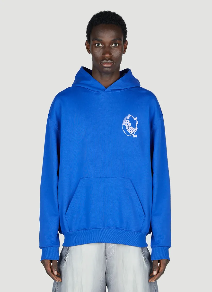 Waved Logo Hooded Sweatshirt