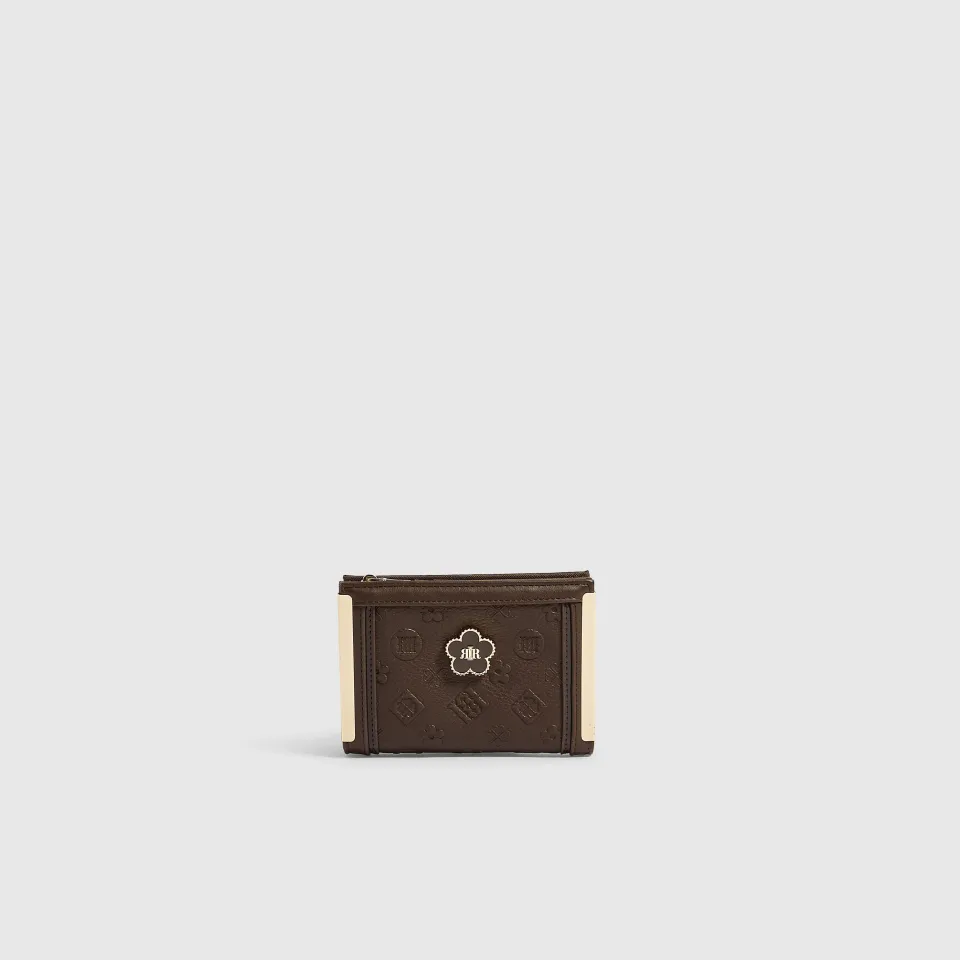 Monogram Embossed Foldout Purse