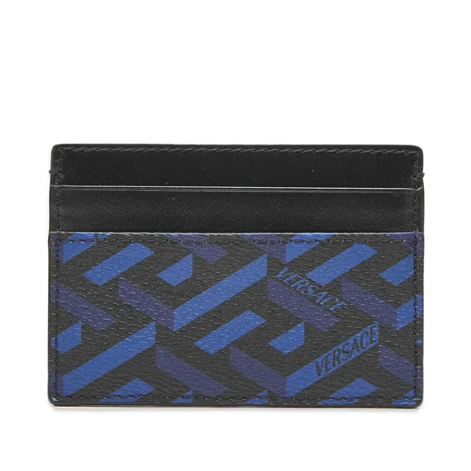 Monogrammed Geometric Logo Card Holder