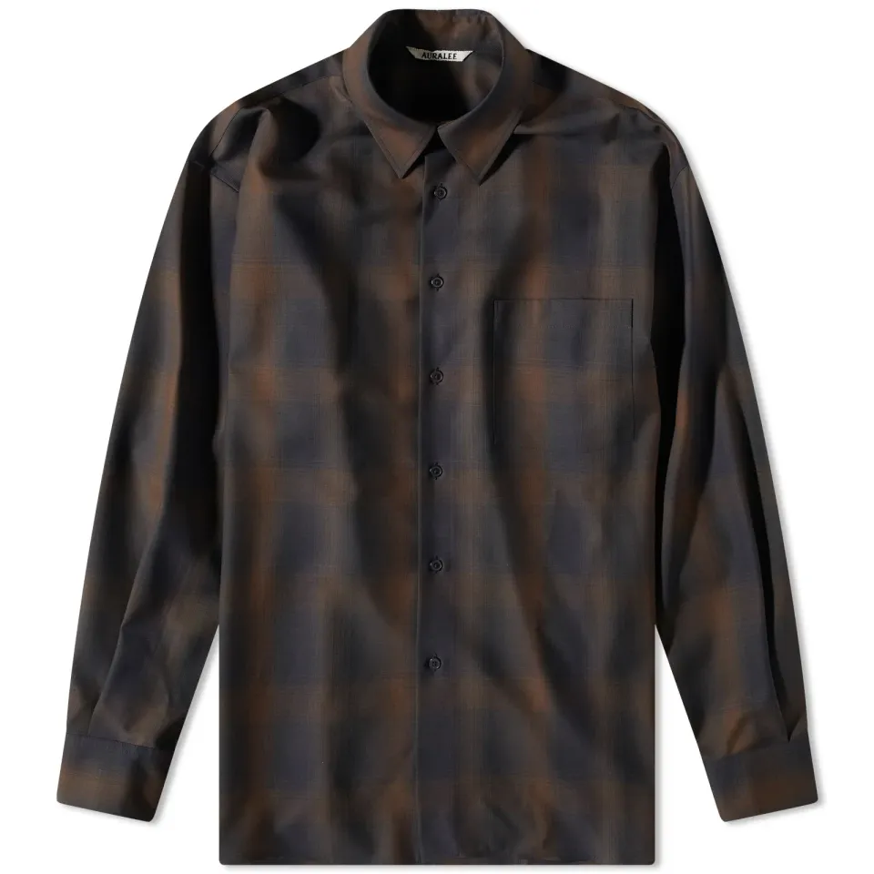 Light Wool Check Shirt