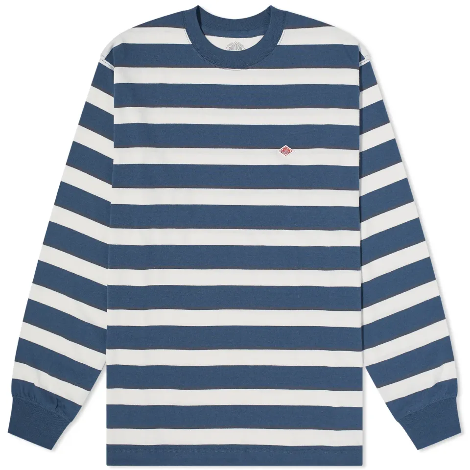 Long Sleeve Stripe Logo Tee