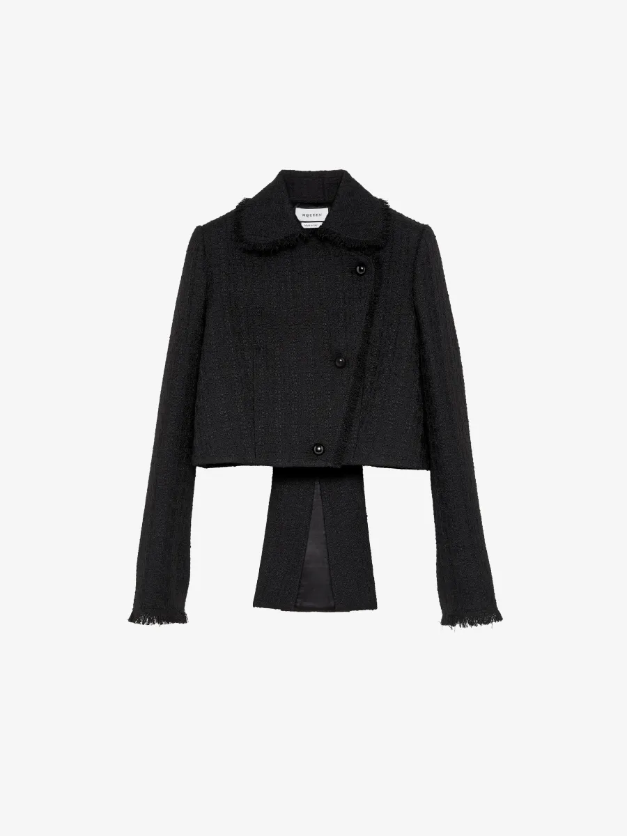 Light Tweed Cropped Jacket