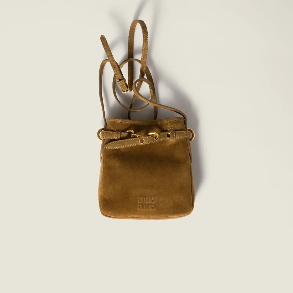 Suede pouch