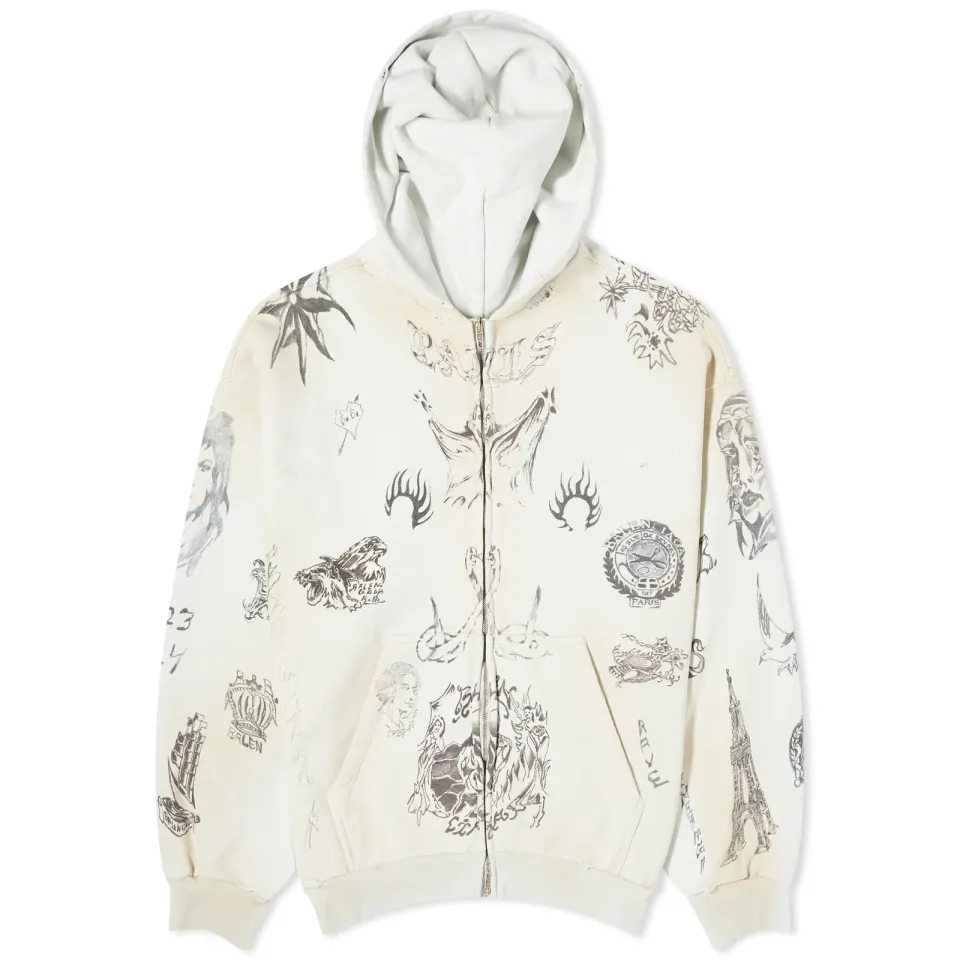 Tattoo Zip Up Hoody